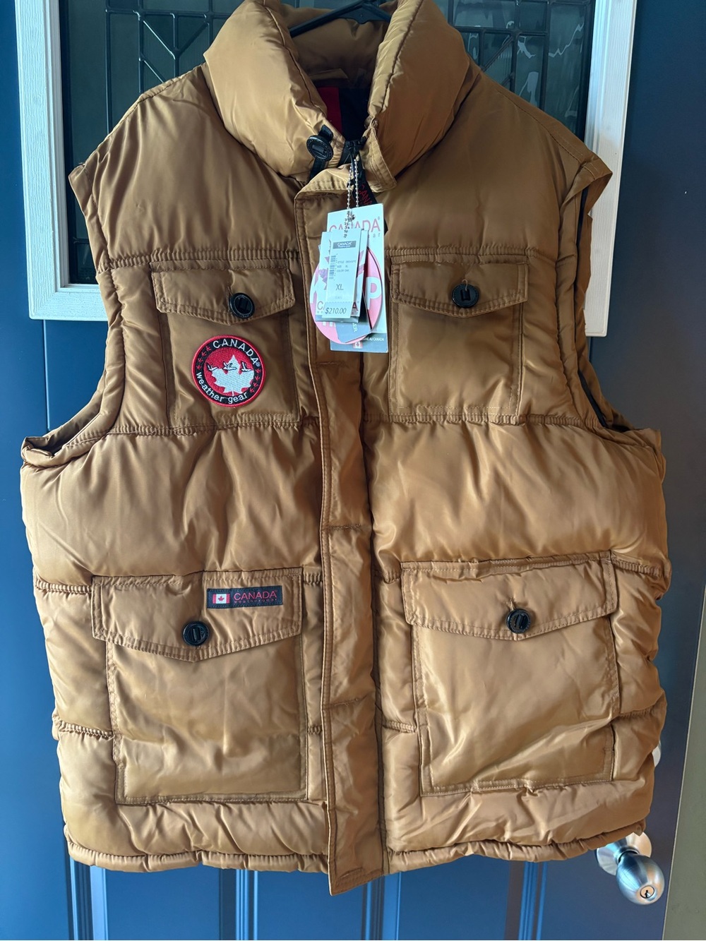 NWT Canada Goose Weather Vest - Tan